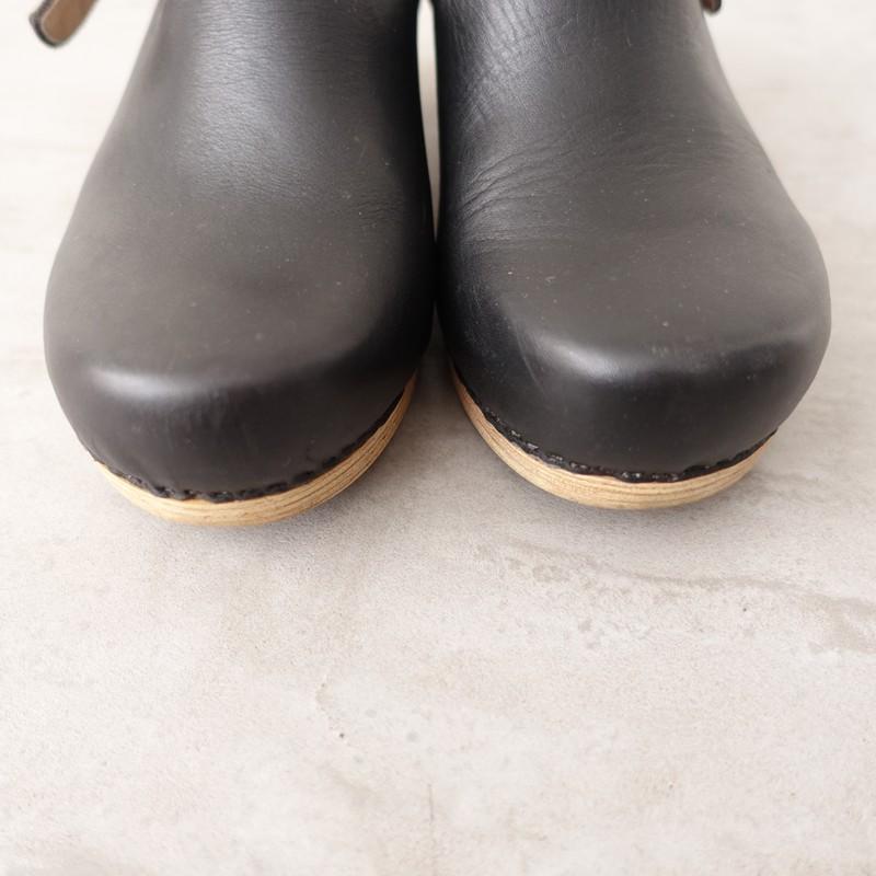 dansko（ダンスコ） *バックストラップサボ 36/23*レザー皮革黒0126