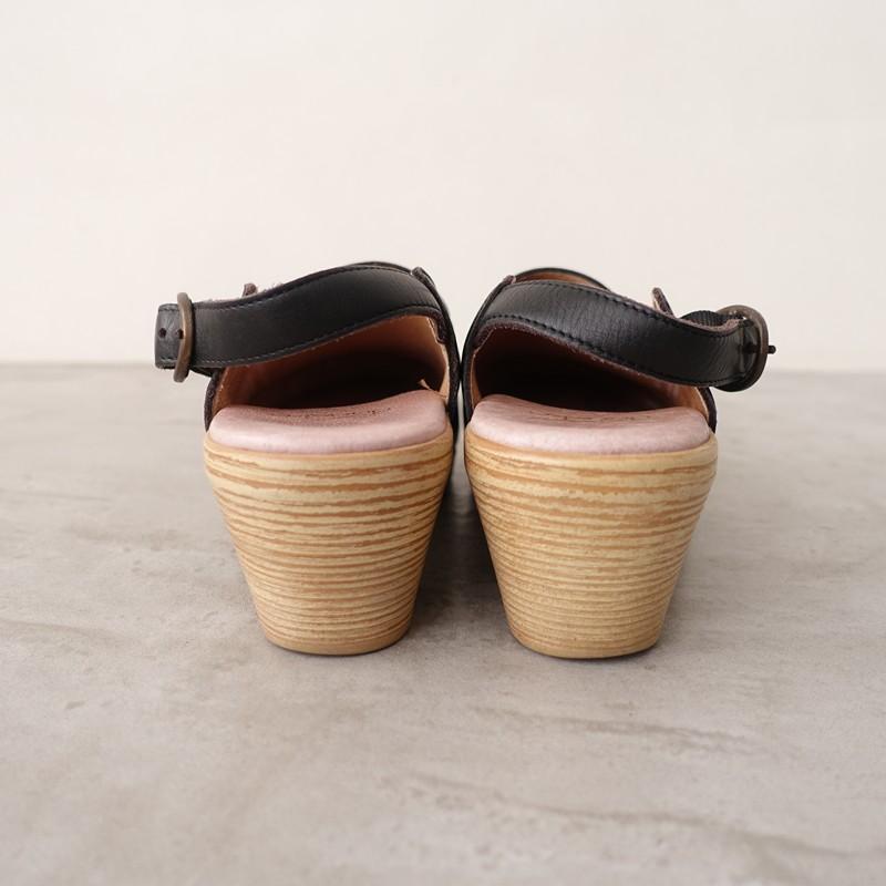 dansko（ダンスコ） *バックストラップサボ 36/23*レザー皮革黒0126