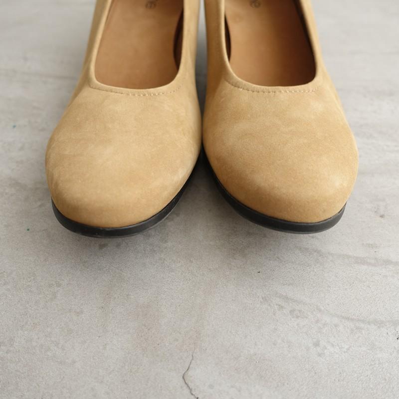 美品】アルシュ arche *レザーパンプス EUR38/US7/24*濃ベージュ皮革