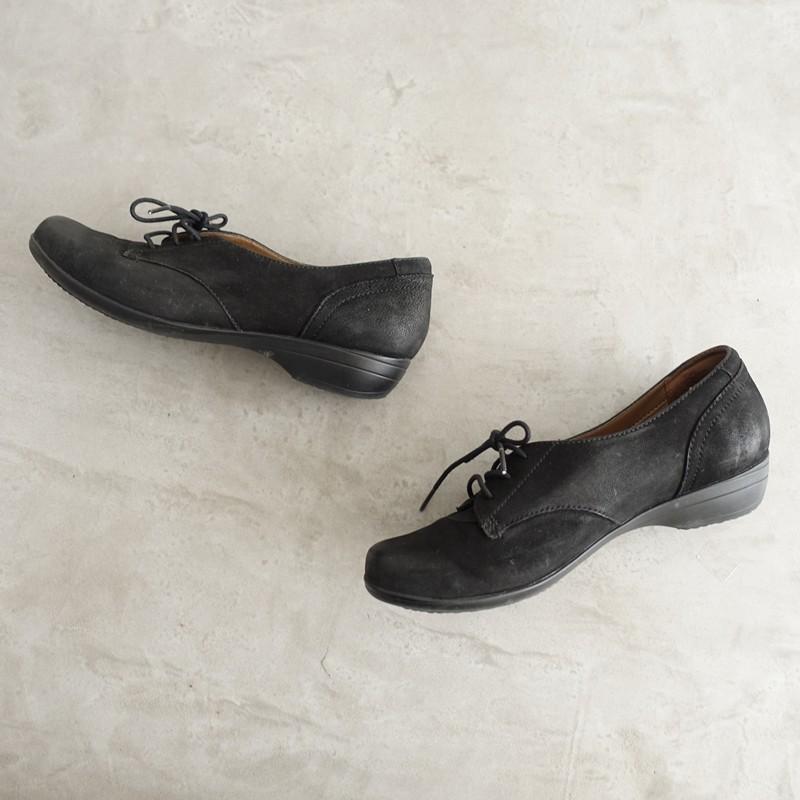 ♡美品♡ dansko ダンスコ 37 革靴 レザー 紐 黒 ブラック dansko（ダンスコ） *Fallon レースアップシューズ 37/23.5*レザー皮革