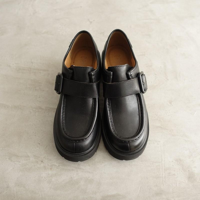 29日まで限定値下げ☆美品☆カンペール本革ストラップ付きフラットシューズ 美品】カンペール CAMPER *Milah モンクストラップシューズ EU38/UK5