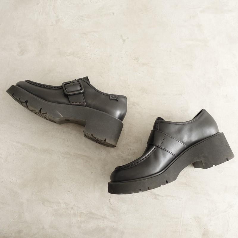 29日まで限定値下げ☆美品☆カンペール本革ストラップ付きフラットシューズ 美品】カンペール CAMPER *Milah モンクストラップシューズ EU38/UK5