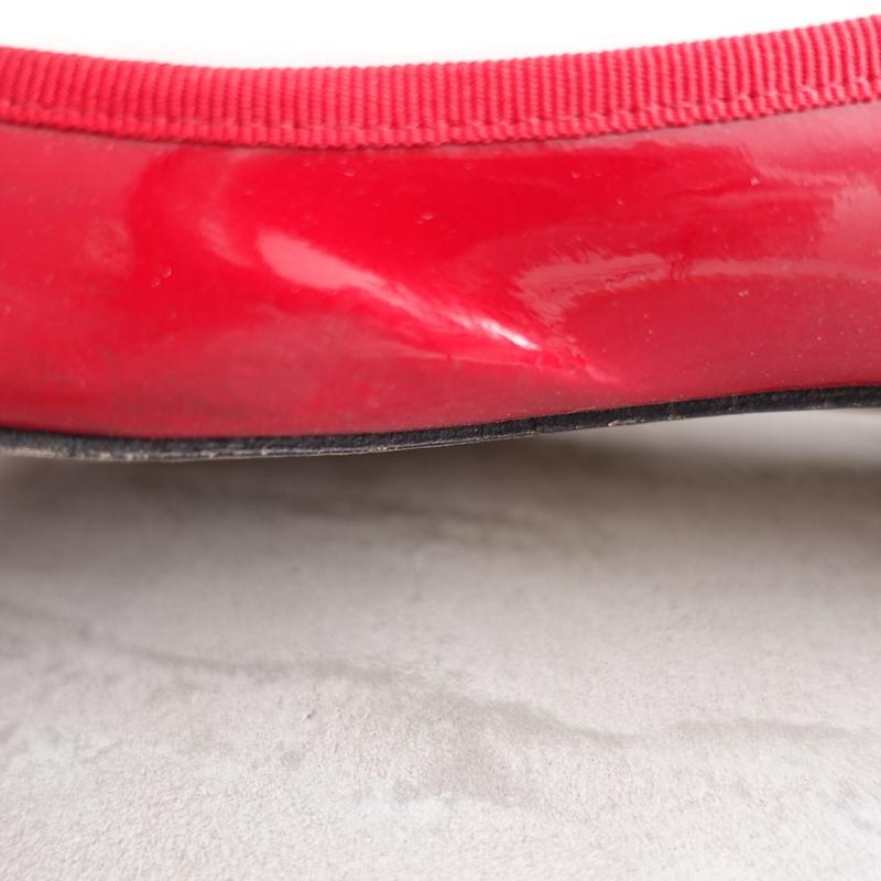 レペット repetto *バレエシューズ 37/23*エナメルレッド0126(sh10