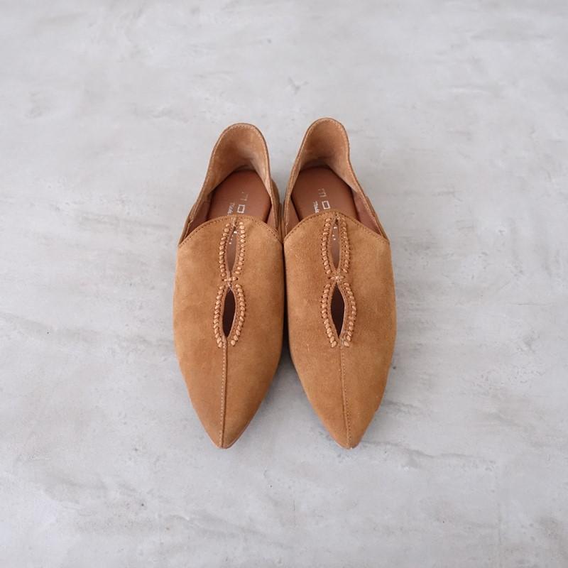 定価1.6万】モヒ MOHI... *スエードバブーシュ 35/23*フラットシューズ 