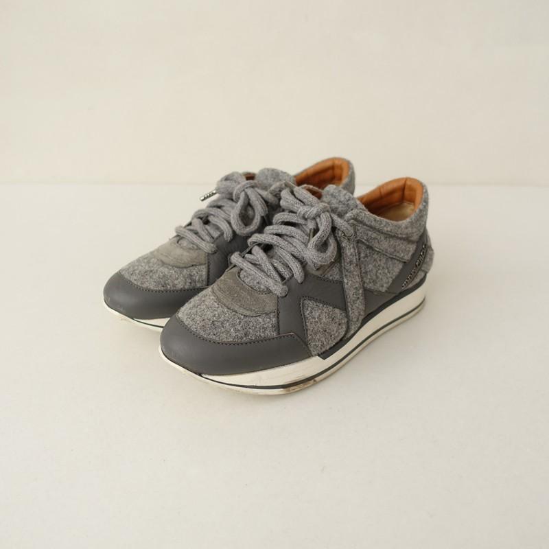 JIMMY CHOO（ジミーチュウ） *London スニーカー 38/24*グレーフェルト