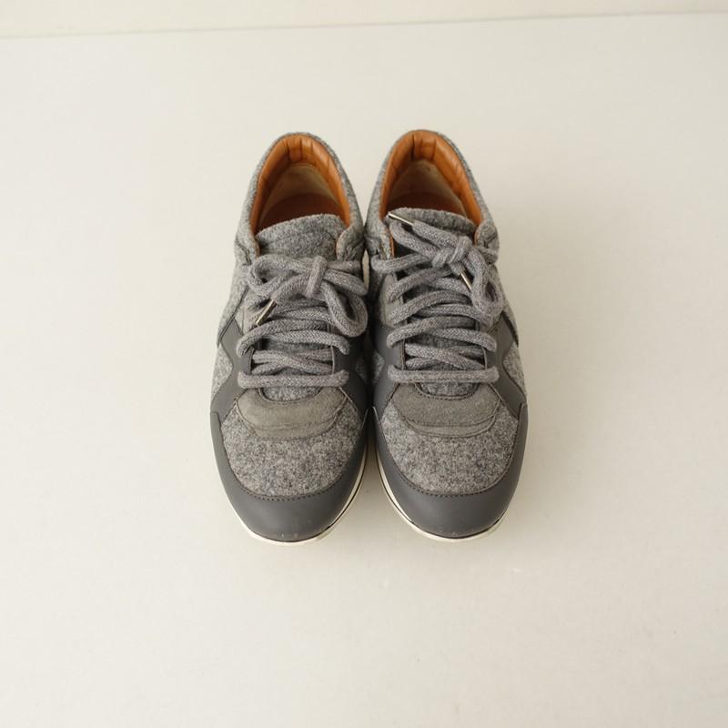 JIMMY CHOO（ジミーチュウ） *London スニーカー 38/24*グレーフェルト