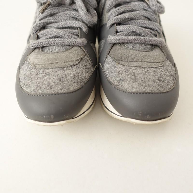 JIMMY CHOO（ジミーチュウ） *London スニーカー 38/24*グレーフェルト