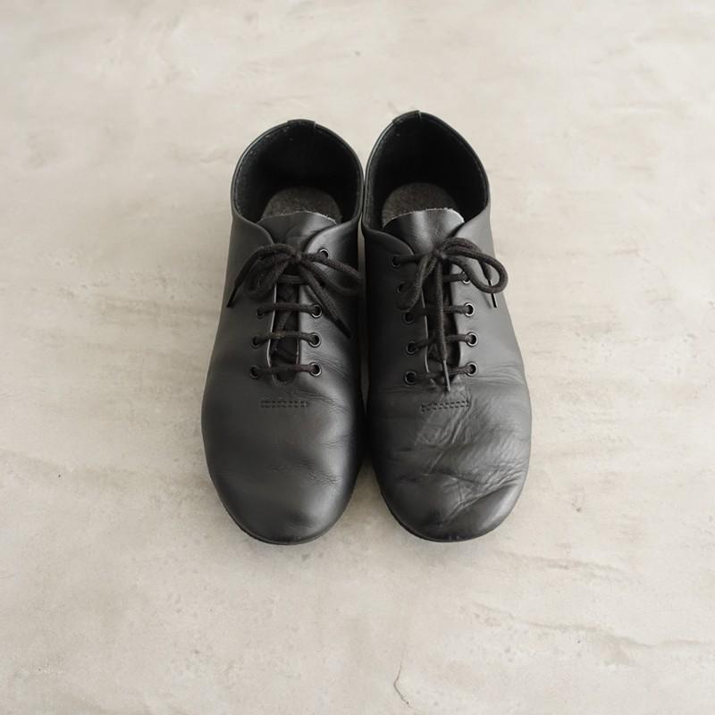レペット repetto *Jazz レザーレースアップシューズ 38/24*皮革黒0226 