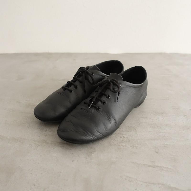 【美品】repetto／JAZZ ／レースアップ／本革／ブラック 38 レペット repetto *Jazz レザーレースアップシューズ 38/24*皮革黒0226