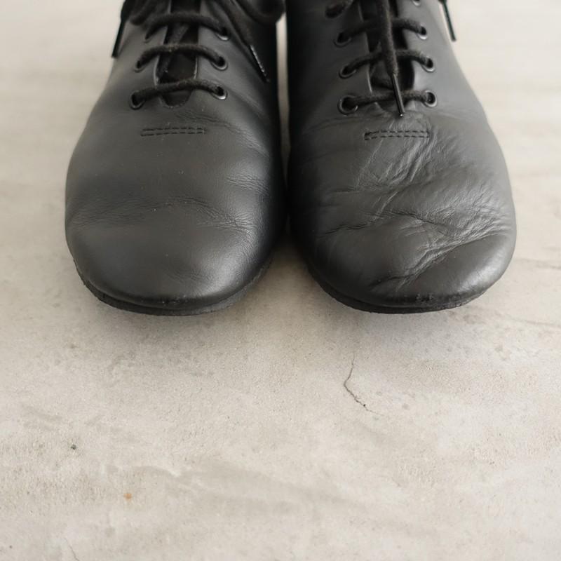 レペット repetto *Jazz レザーレースアップシューズ 38/24*皮革黒0226