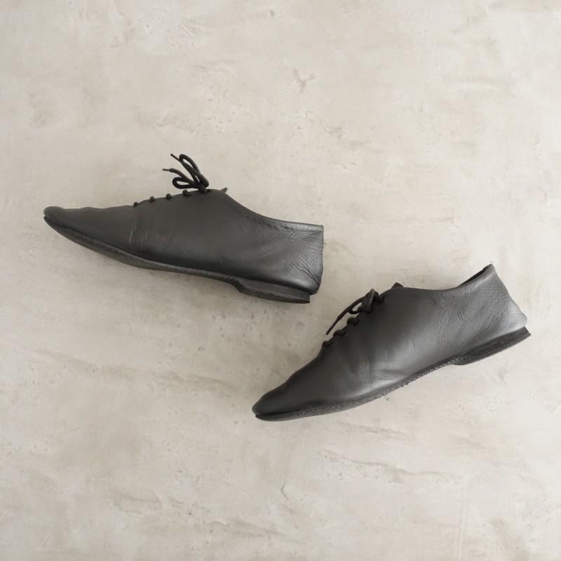 レペット repetto *Jazz レザーレースアップシューズ 38/24*皮革黒0226