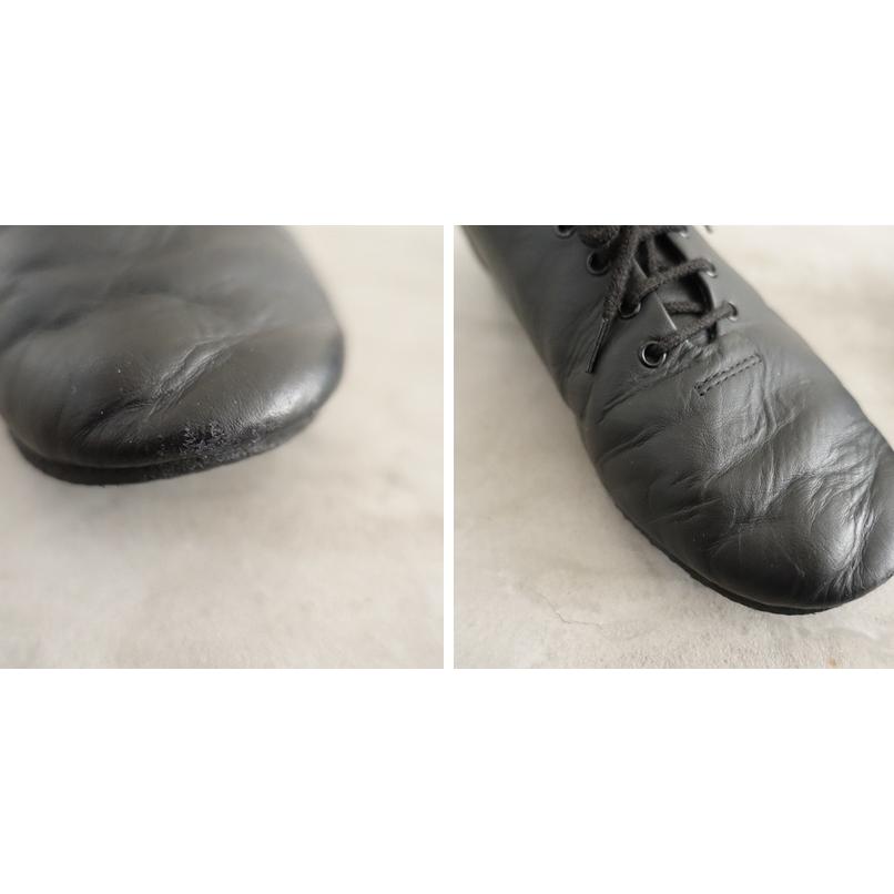 レペット repetto *Jazz レザーレースアップシューズ 38/24*皮革黒0226