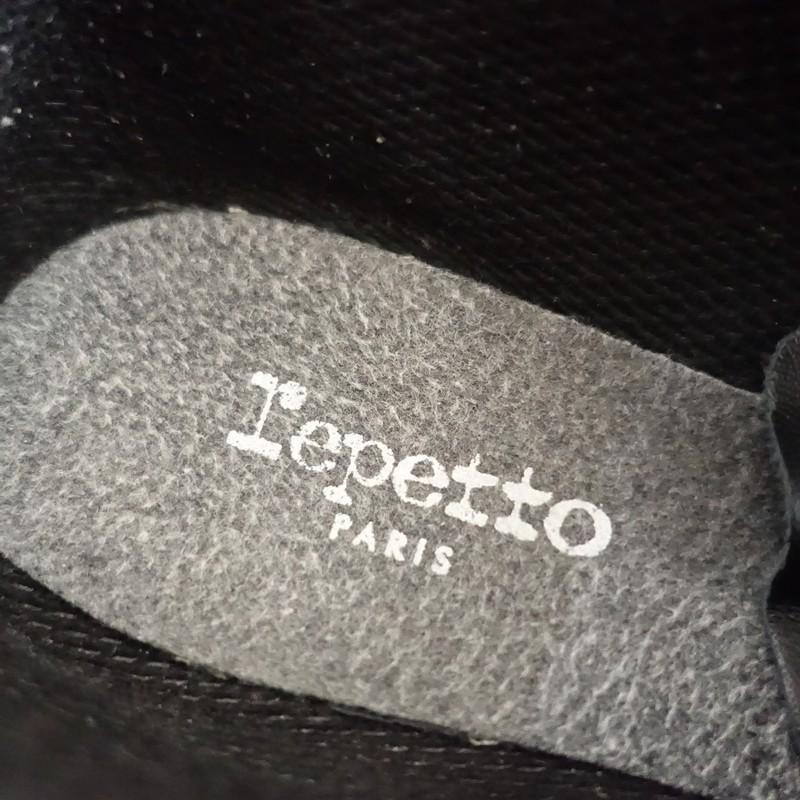 レペット repetto *Jazz レザーレースアップシューズ 38/24*皮革黒0226