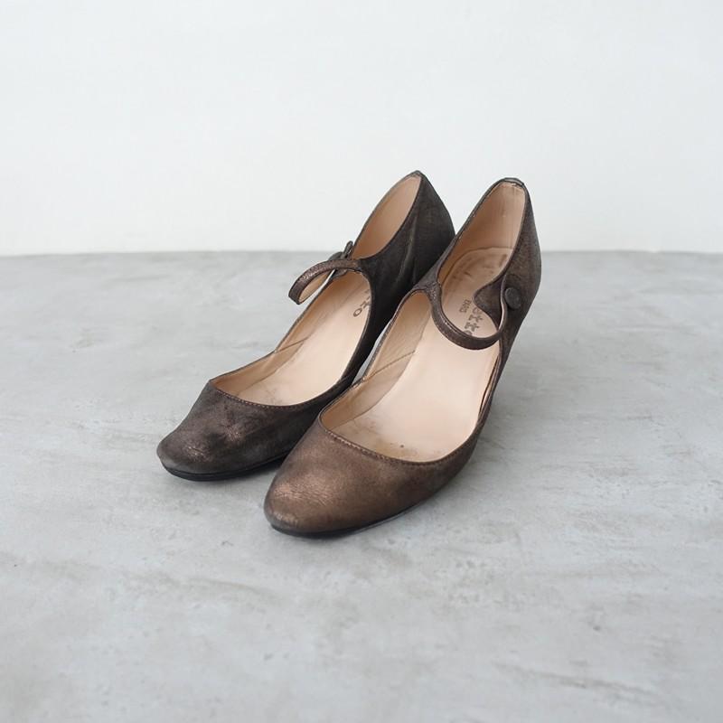 レペット repetto *ストラップパンプス 37/23.5*ブロンズ0326(sh10 