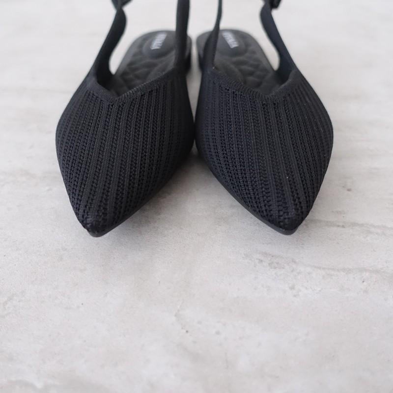 美品】ビバイア VIVAIA *バックストラップフラットパンプス EU37/US6.5
