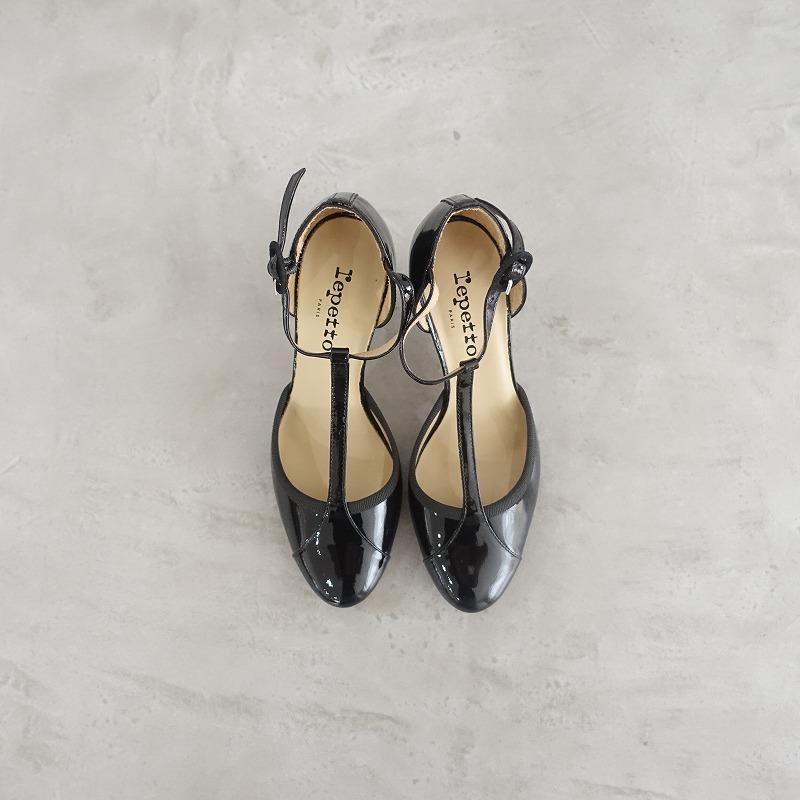 repetto 【美品】レペット *BAYA レザーTストラップパンプス 36/23*黒 