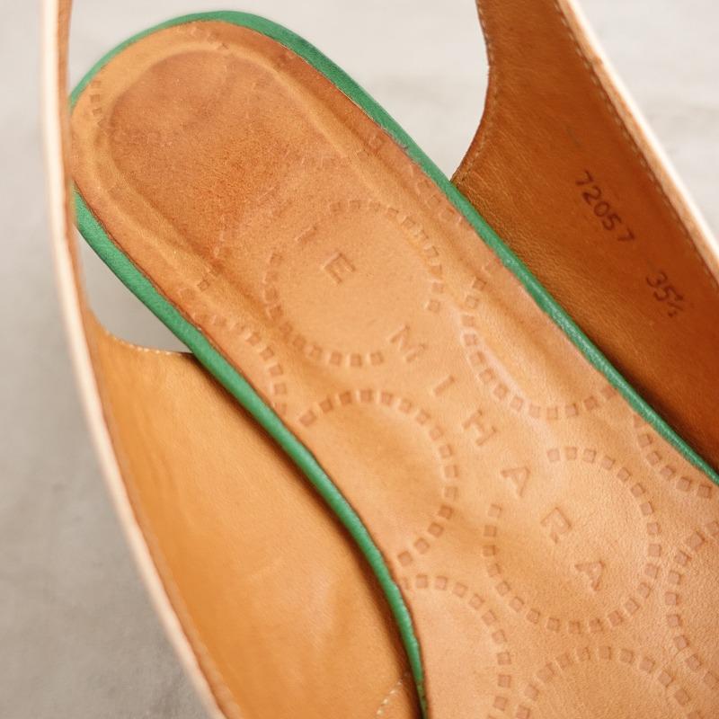 CHIE MIHARA チエミハラ *レザーバックストラップサンダル 35.5 CHIE MIHARA チエミハラ *レザーバックストラップサンダル 35.5