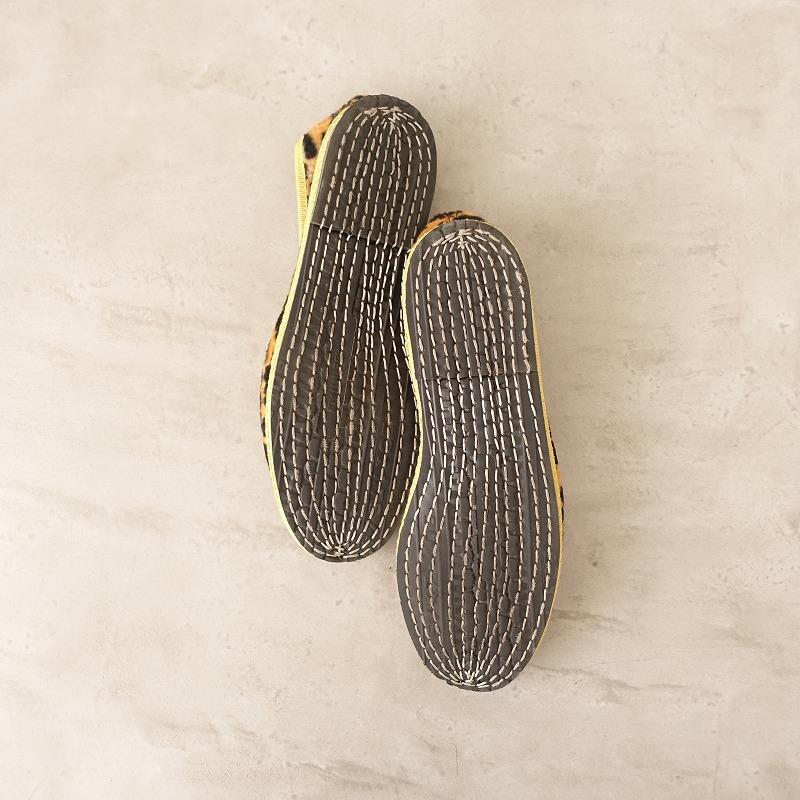 シューシャ Sciuscia *TRAGARA スリッポン 36/23*レオパード靴フラット