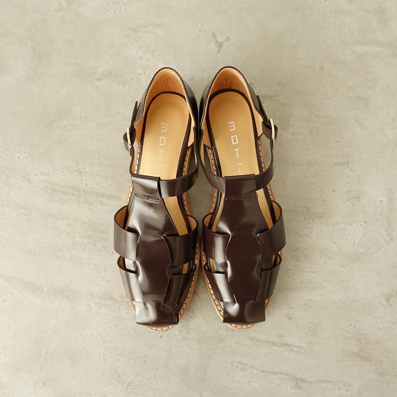 新品同様✨ MOHI モヒ NEW グルカサンダル 本革 23.5 早い者勝ち 2023SS/定価2.3万】モヒ MOHI *NEWグルカサンダル 36/23