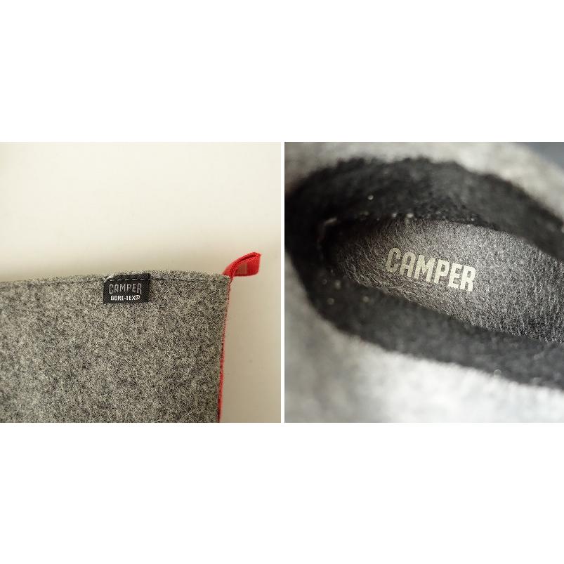 カンペール CAMPER *Wabi GORE-TEX フェルトブーツ 37/23.5*グレー靴