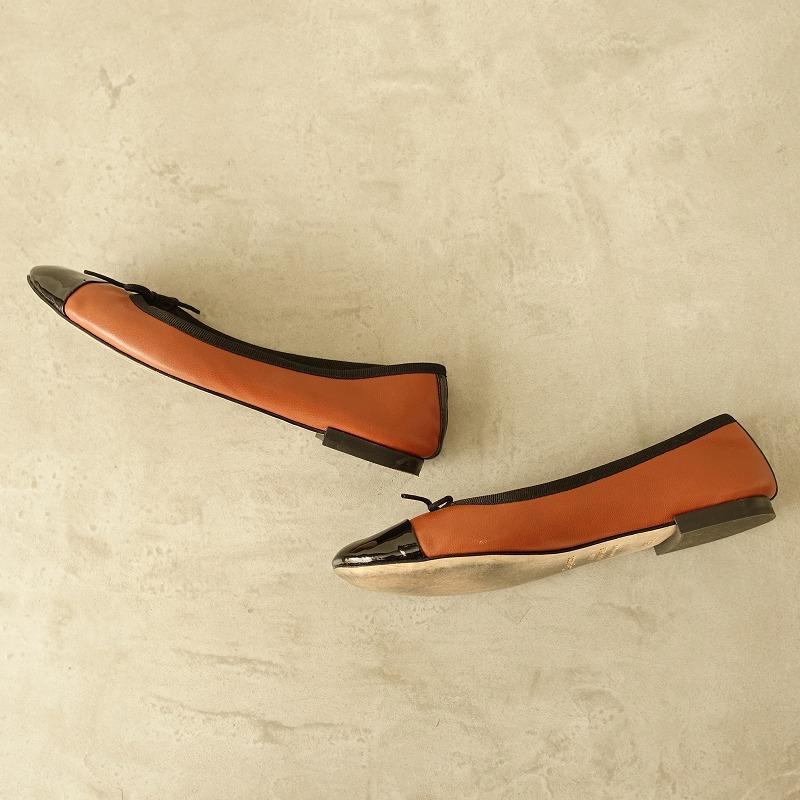 【美品】repetto フローラ フラットパンプス コンビレザー 定価4万】レペット repetto×雅姫さん *フローラ 2トーンコンビバレエ