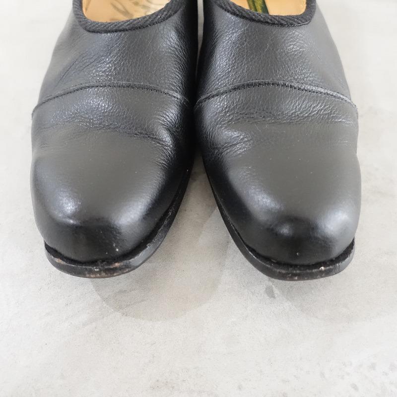 //【2020/定価16.2万】ポールハーデン Paul Harnden *PUMPSHOES レザーシューズ 5.5/24.5*黒ブラック皮革靴(sh5-2312-105)【51A42】｜drop-kaitori｜03