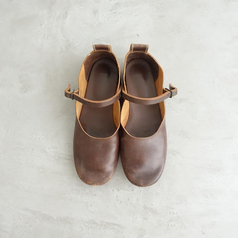 エバゴス ebagos *レザーストラップシューズ 2.5/22.5*ブラウン エバゴス ebagos *レザーストラップシューズ 2.5/22.5*ブラウン