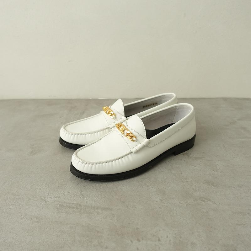 セリーヌ CELINE *トリオンフチェーン付きローファー 37.5/23.5 セリーヌ CELINE *トリオンフチェーン付きローファー 37.5/23.5