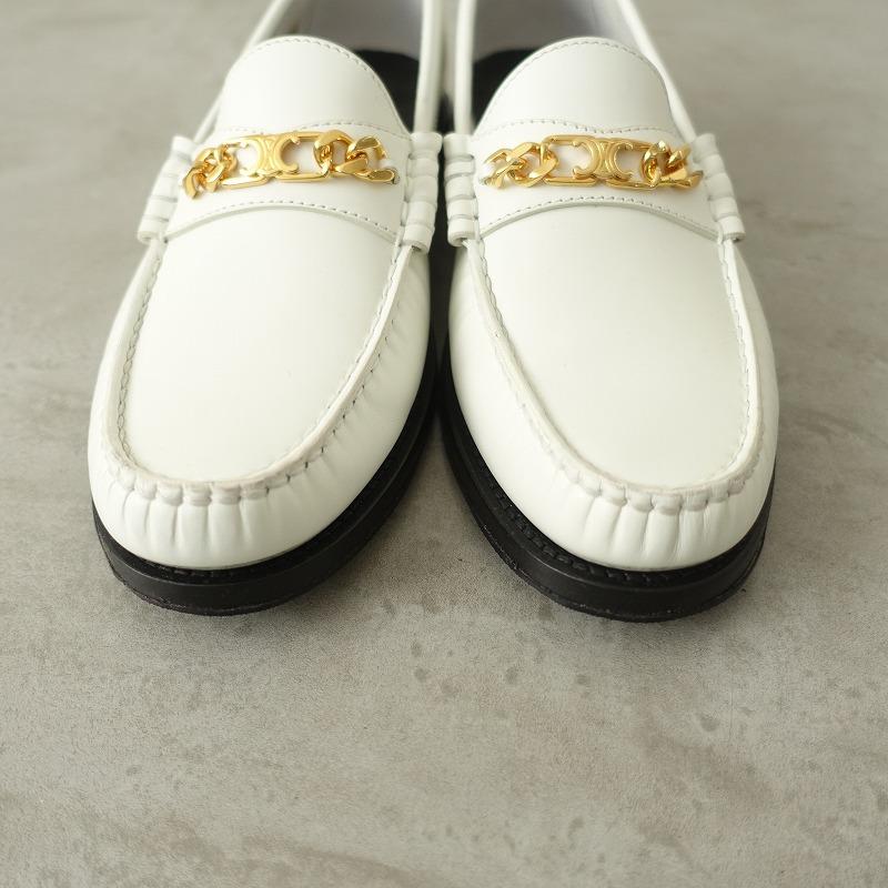 セリーヌ CELINE *トリオンフチェーン付きローファー 37.5/23.5 セリーヌ CELINE *トリオンフチェーン付きローファー 37.5/23.5