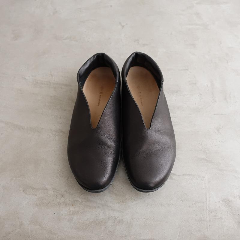 trippen 【定価6.4万】トリッペン *レザースリッポン 38/24.5*黒