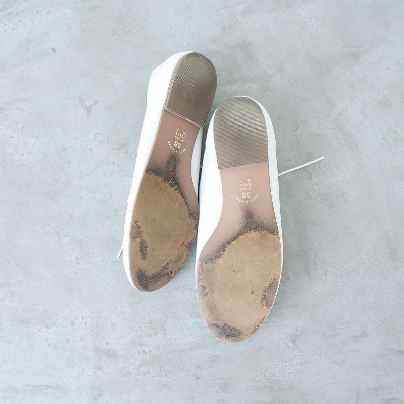 ファルファーレ　ホワイト レースアップシューズ farfalle ファルファーレ *レースアップシューズ 38/EU37.5/US7