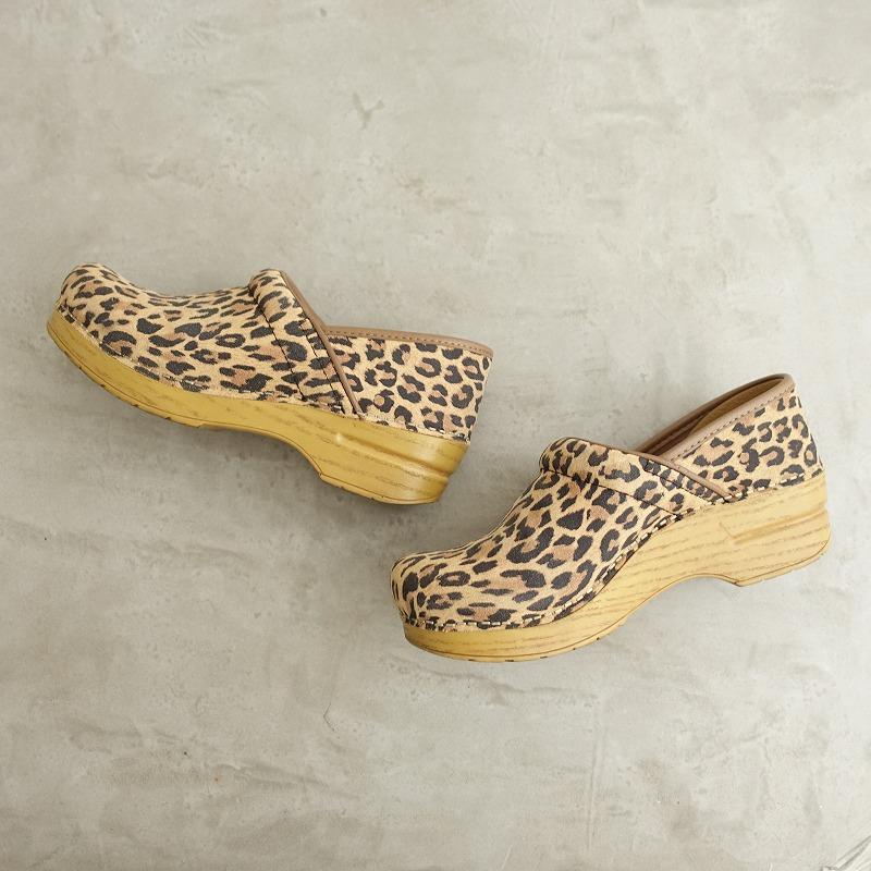dansko ダンスコ DANSKO *professional Suede Leopard サボ