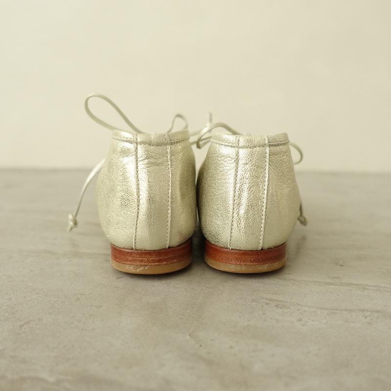 定価2.2万】スイ SUI *LACE UP BALLET バレエシューズ 2.5/23*レザー