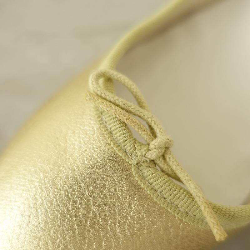 レペット repetto *バレエシューズ 36.5/23*レザー皮革ゴールド0825