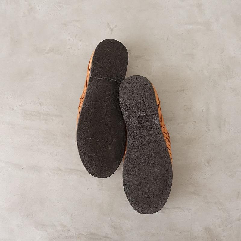 CHAMULA（チャムラ） *レザースリッポンサンダル 25/24.5*オープントゥ