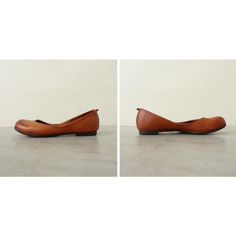 パラスパレス　本革レザーフラットパンプス　24cm パラスパレス Pal'las Palace *レザーフラットパンプス 24*皮革