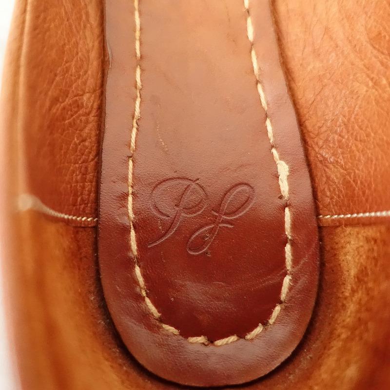 パラスパレス ブラウン 革 パンプス ヒール パラスパレス Pal'las Palace *レザーフラットパンプス 24*皮革