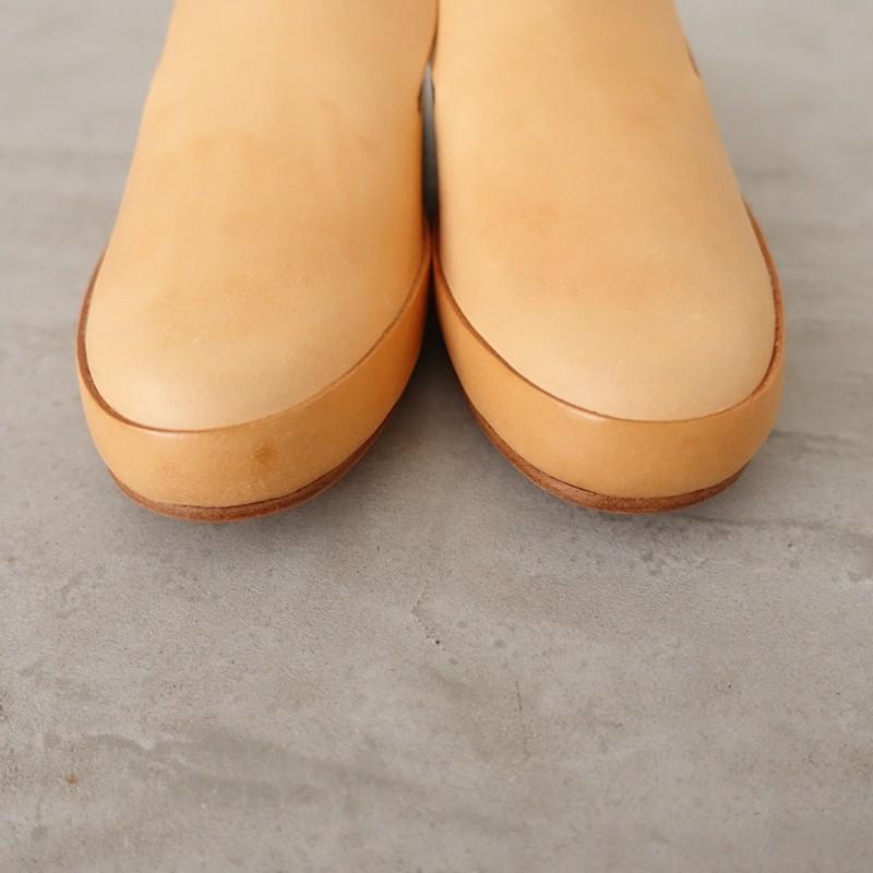 【未使用】フェイト FEIT *Hand Sewn Mule ミュール 38/24*レザー皮革濃ベージュ0526(sh7-2605-44)【92E62】の画像