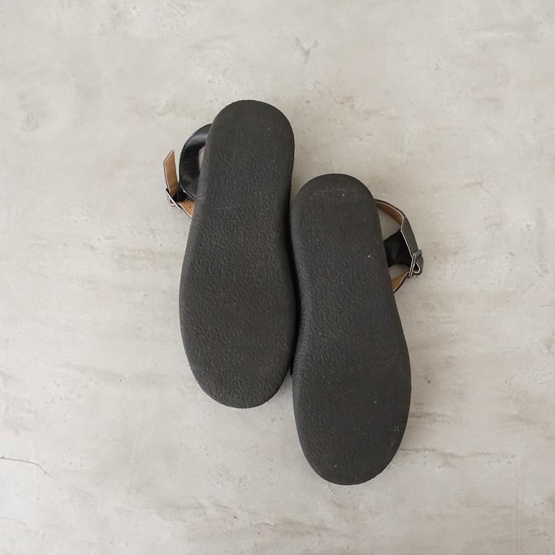 定価1.9万】モヒ MOHI *グルカサンダル 37/23.5*レザー皮革黒0626