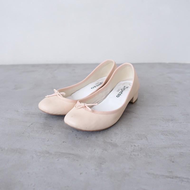 レペット repetto *バレエシューズ*35/22ピンクベージュクリームリボン