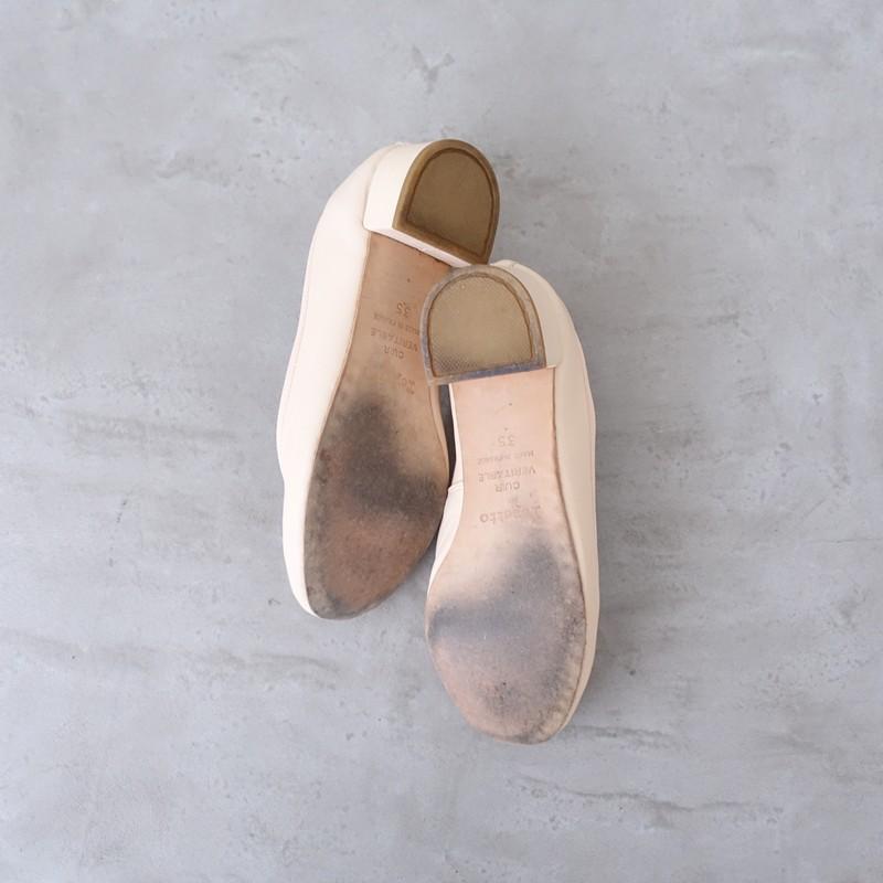 レペット repetto *バレエシューズ*35/22ピンクベージュクリームリボン