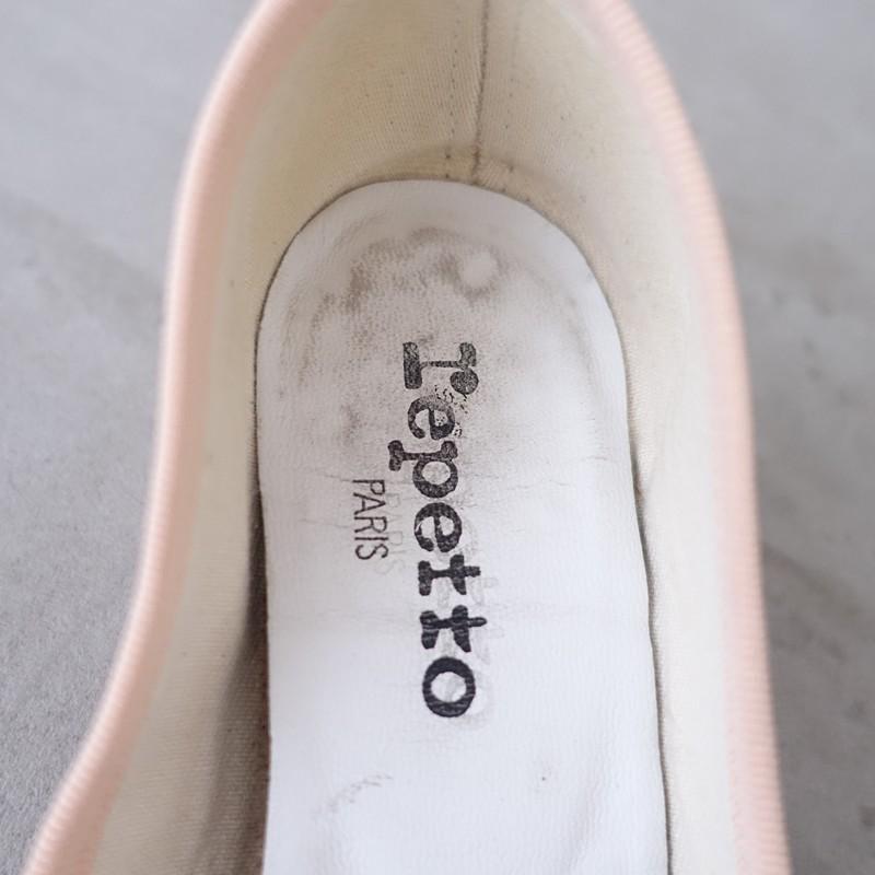 レペット repetto *バレエシューズ*35/22ピンクベージュクリームリボン