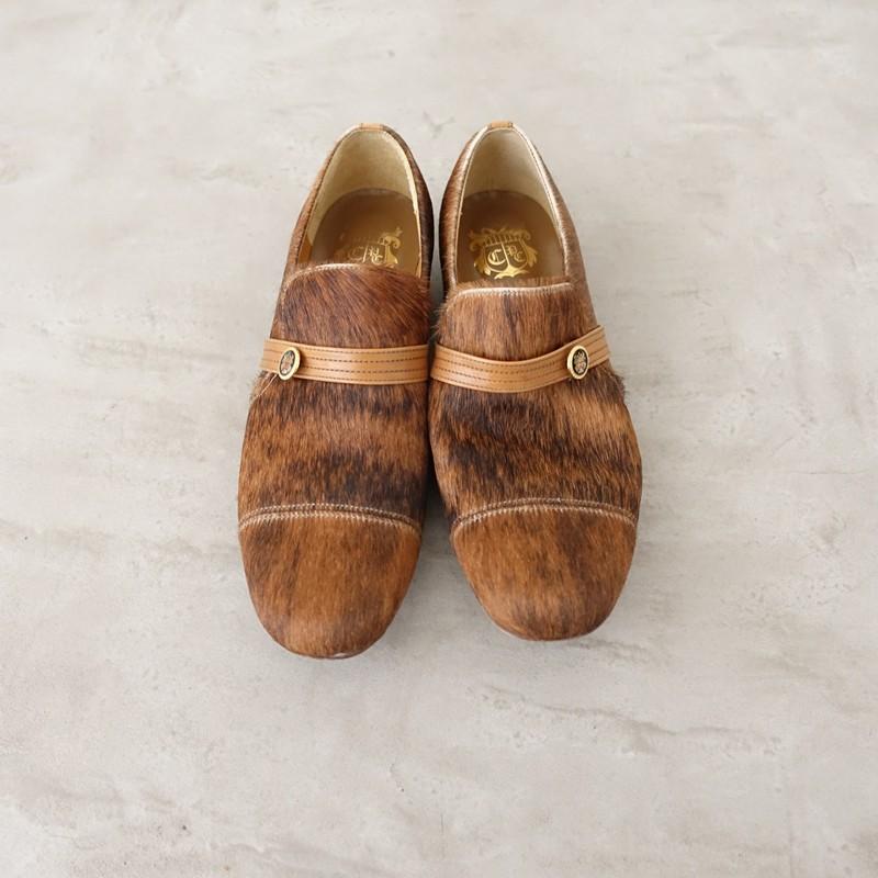 chausser（ショセ） *ハラコシューズ*ブラウン系皮革靴レザー 