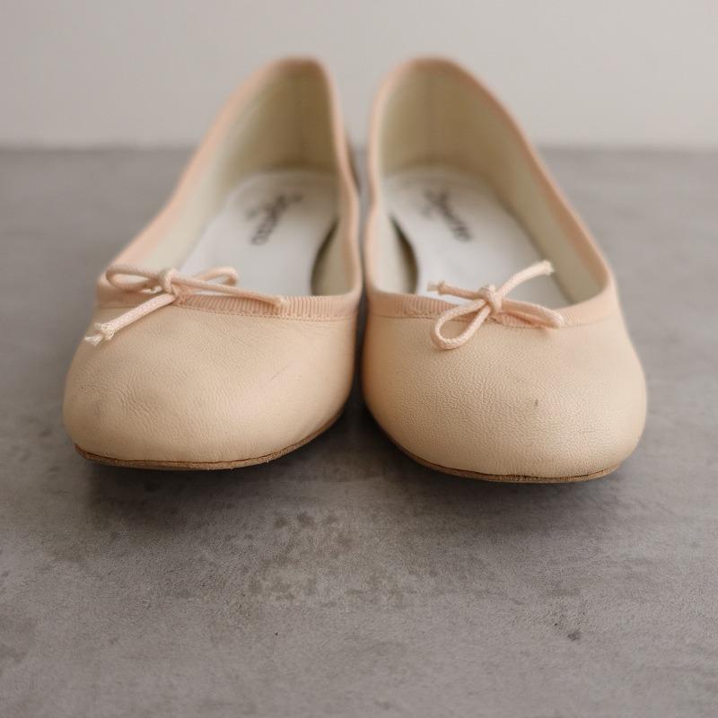 Repetto バレエシューズ ベージュ 35（22〜22.5） repetto（レペット） *バレエシューズ 35/22*ベージュクリームリボン