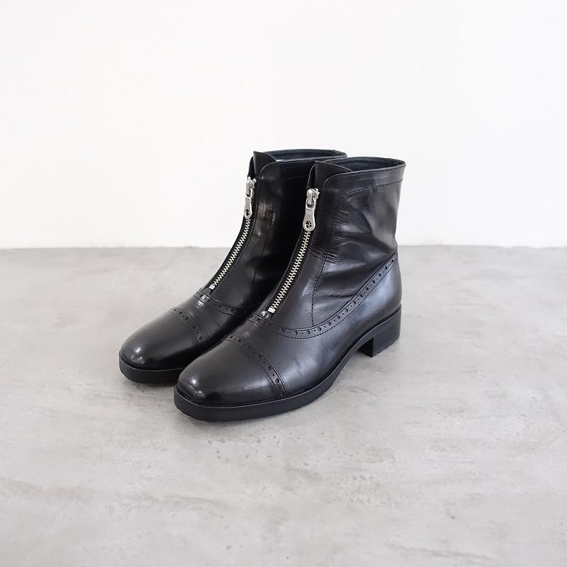cava //【定価3.3万】サヴァサヴァ apres *ジップレザーショートブーツ  