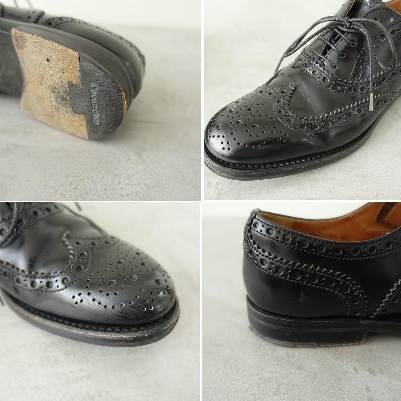 チャーチ CHURCH’S *BURWOOD W(GI) BLK POLISH ウイングチップレザーシューズ 36/23*ブラックバーウッド(sh88-2403-65)【90D42】｜drop-kaitori｜07