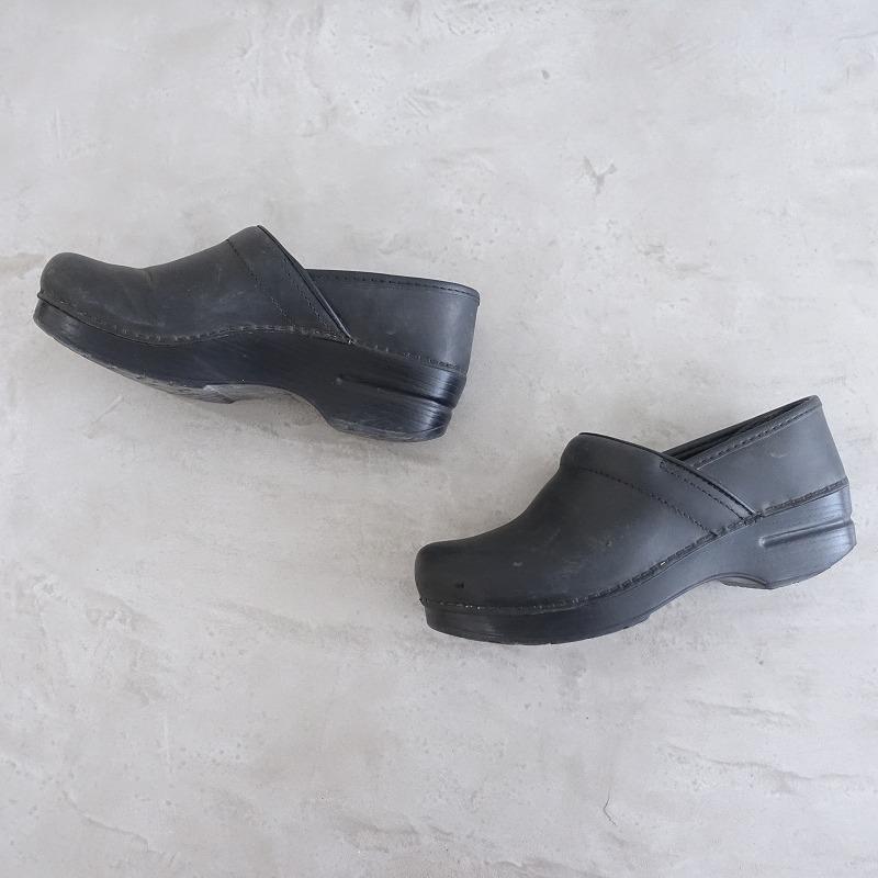 ダンスコ DANSKO *Professional Oiled サボサンダル 37/23.5*ブラック 
