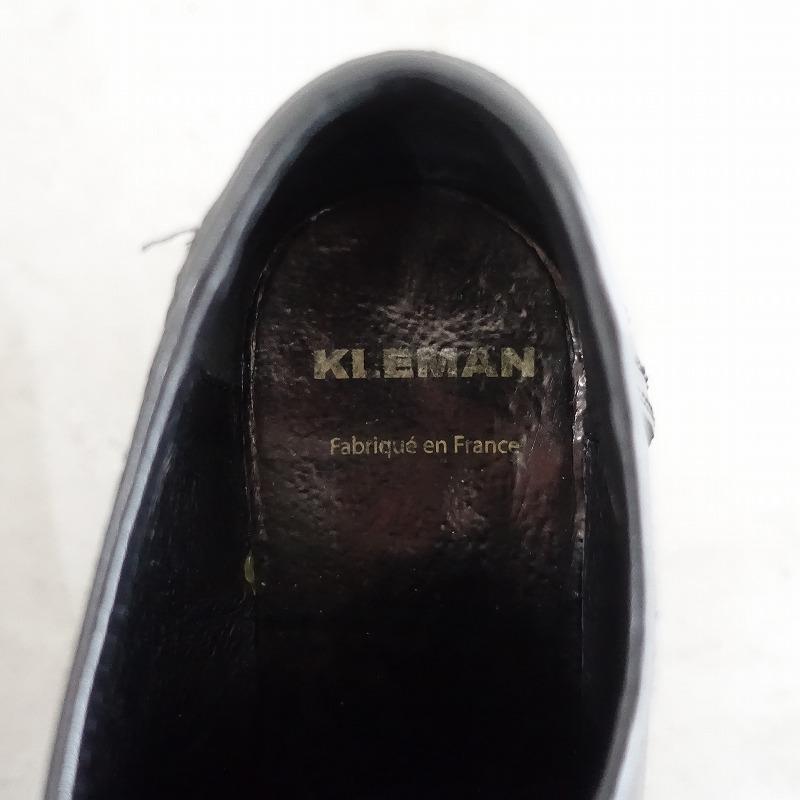 KLEMAN（クレマン） *チロリアンシューズ 38/24*ブラック黒レザー皮革 