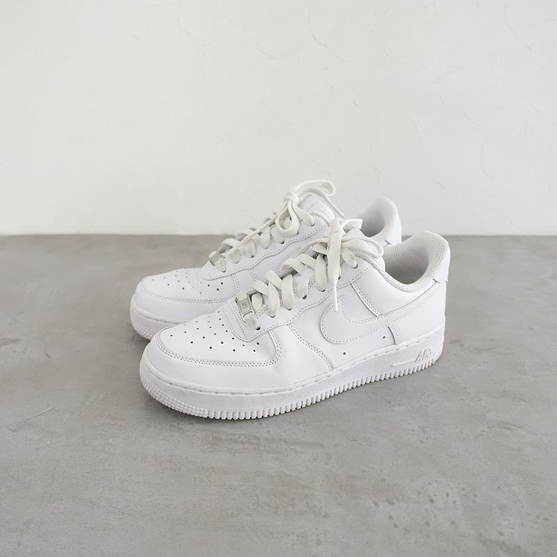 ナイキ NIKE *AIR FORCE1 スニーカー 38.5/24.5*ホワイトレースアップ