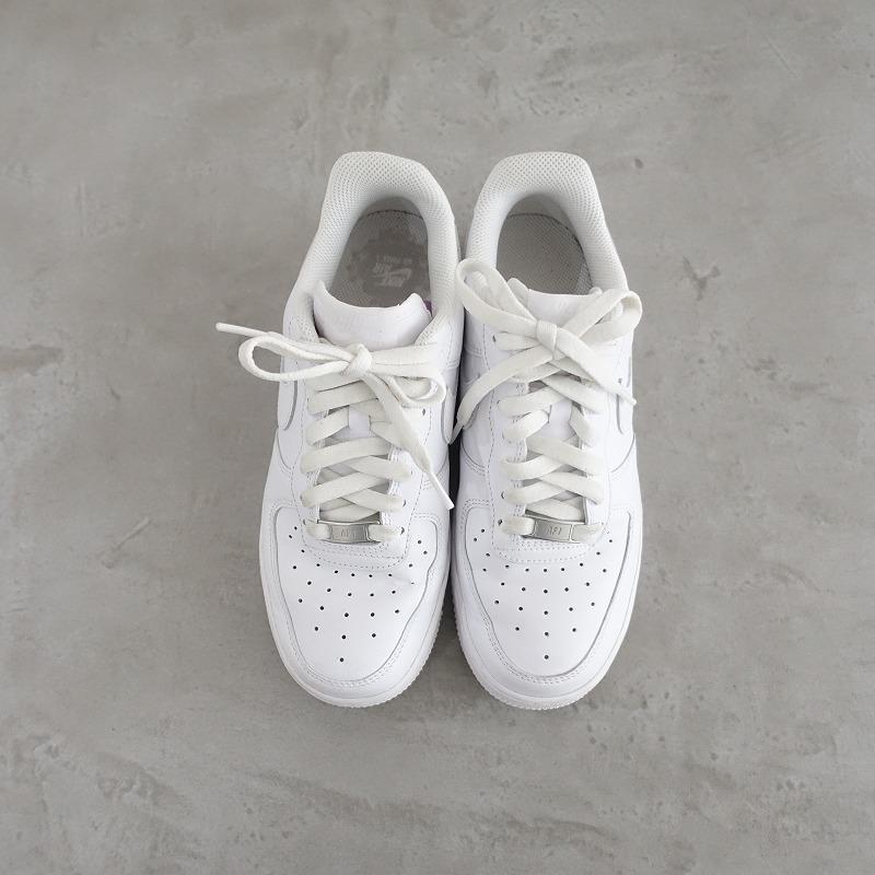 ナイキ NIKE *AIR FORCE1 スニーカー 38.5/24.5*ホワイトレースアップ